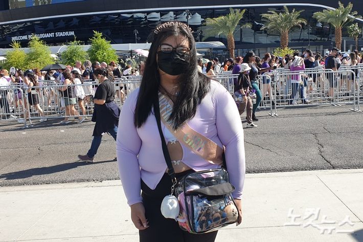 '더 시티' 프로젝트 중 '카페 인 더 시티'에 다녀왔다고 밝힌 에이프릴씨. 김수정 기자