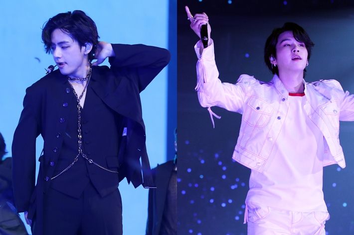 왼쪽부터 방탄소년단 뷔, 슈가. 빅히트 뮤직 제공