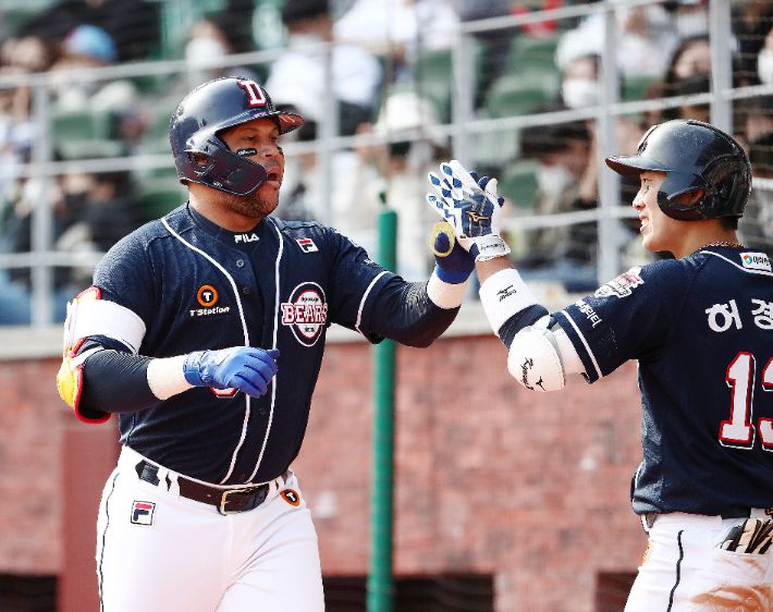 두산 베어스의 호세 페르난데스. 연합뉴스