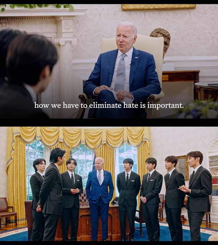 백악관이 4일(현지 시간) 공개한 영상 캡처