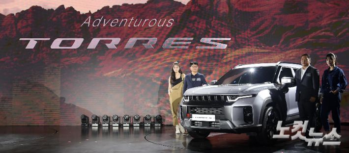 쌍용자동차의 신차 '토레스'. 인천=박종민 기자