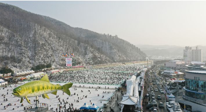 2023년 1월 강원 화천산천어축제장. 화천군 제공