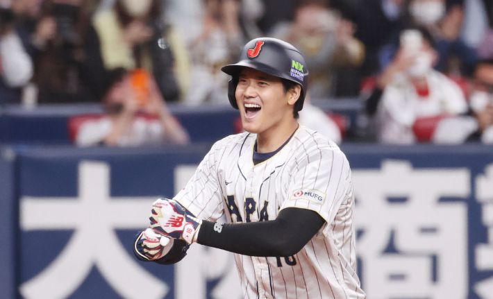 일본 야구 대표팀의 오타니 쇼헤이. 연합뉴스