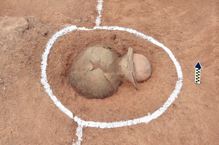 독수리봉 고분 2호분 추가 옹관. 해남군 제공