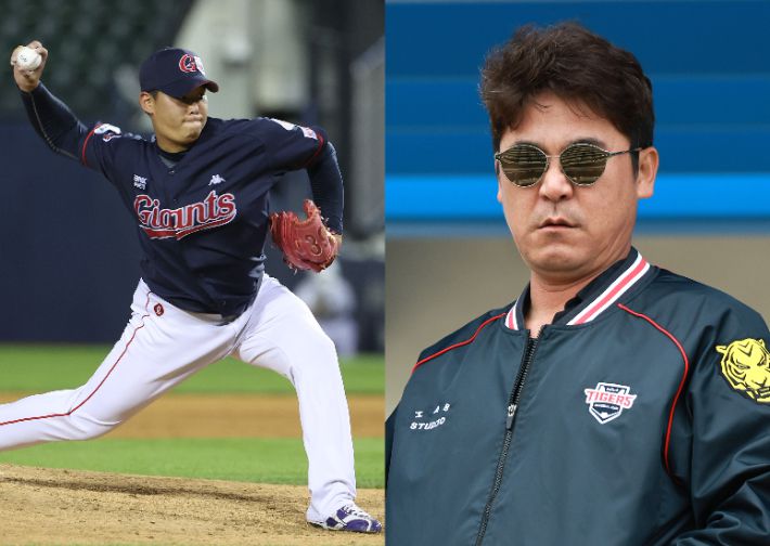 서준원(사진 왼쪽), 장정석 단장(사진 오른쪽). 연합뉴스