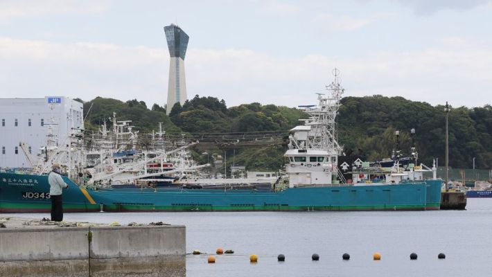 일본 후쿠시마현 오나하마항 낚시꾼. 연합뉴스