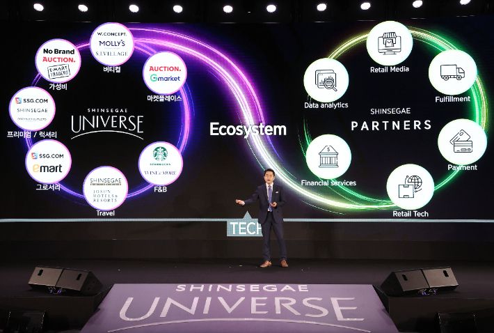 '신세계 유니버스' 멤버십 소개하는 강희석 대표. 연합뉴스