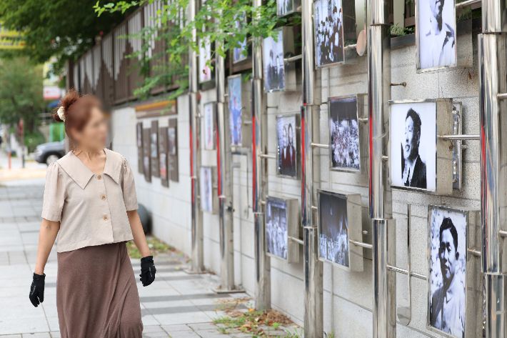 광주 정율성 거리전시관. 연합뉴스