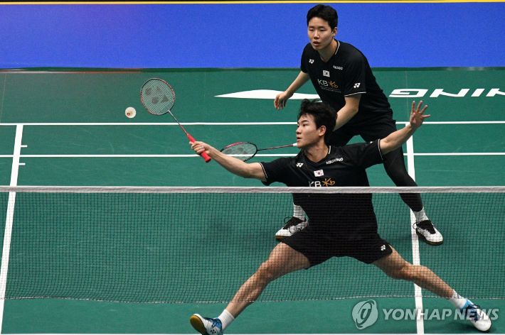 강민혁, 서승재의 경기 모습. 신화=연합뉴스