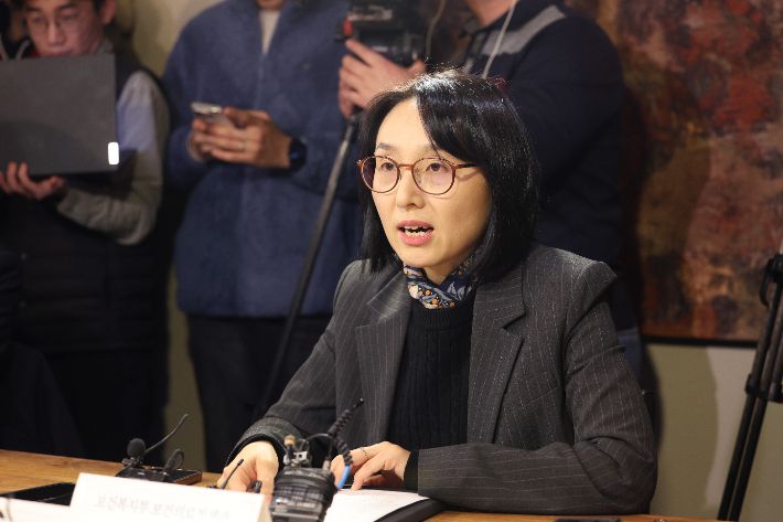 발언하는 정결실 복지부 보건의료정책관. 연합뉴스