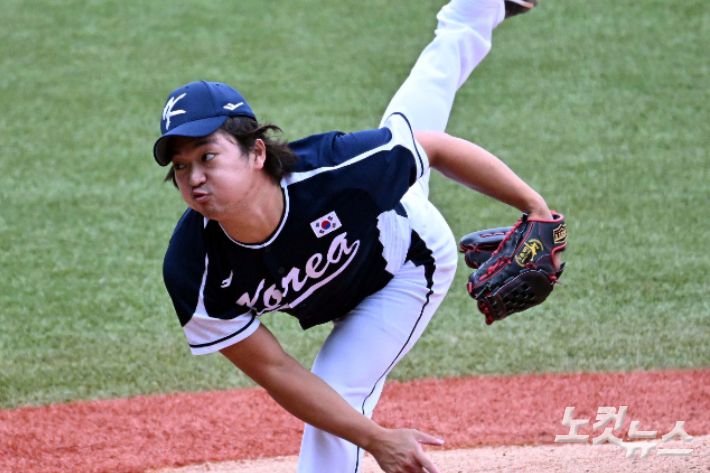 투수 고우석. 황진환 기자