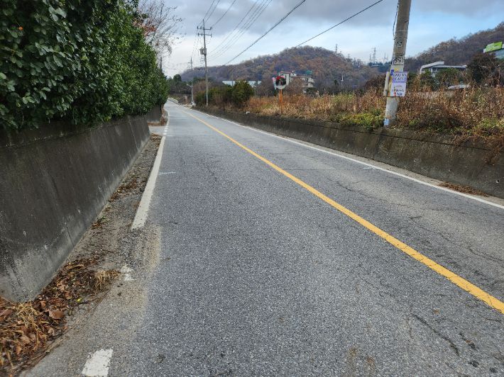 성남시 분당구 석운동 도로. 성남시 제공