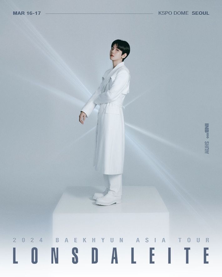 백현의 첫 오프라인 솔로 콘서트 '론스달라이트' 서울 공연이 20일 일반 예매에서 전석 매진됐다. 아이앤비100 제공
