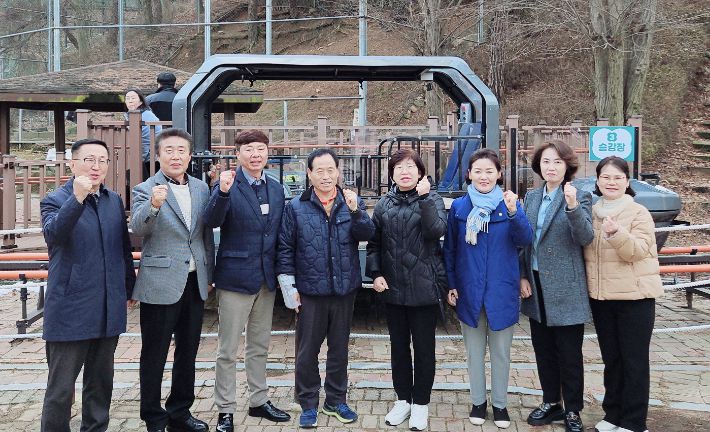 현장점검.  청주시의회 제공