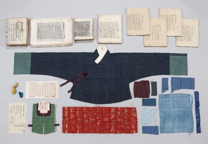 송광사 목조관음보살좌상 복장물. 송광사성보박물관 소장. 리움미술관 제공