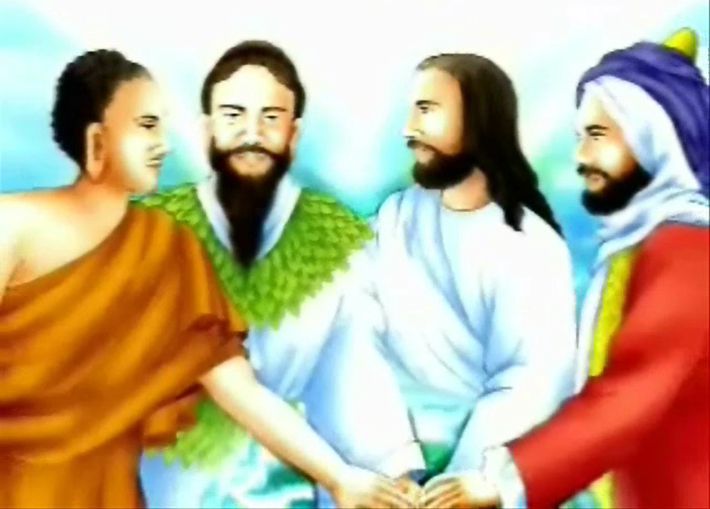 단월드 홍보 영상에 나온 단군. 단월드피해자와가족연대 제공