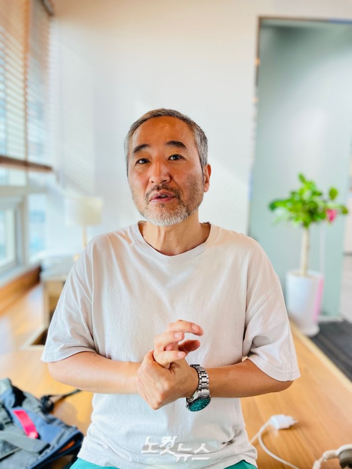 곽백수 작가. 김민수 기자