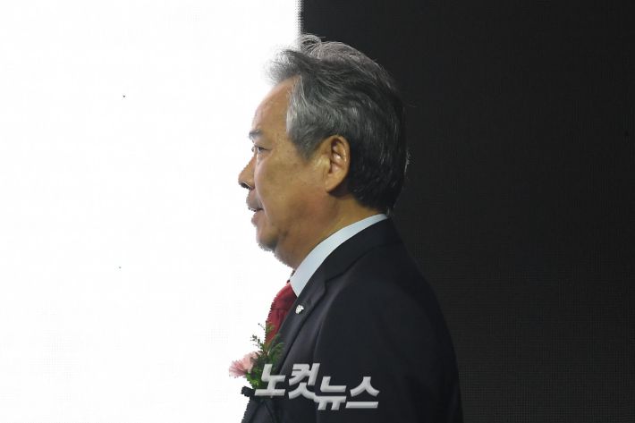 '한국 체육, 이기흥 전후로 나뉜다?' 제42대 대한체육회장 선거에서 낙선한 이기흥 회장. 박종민 기자