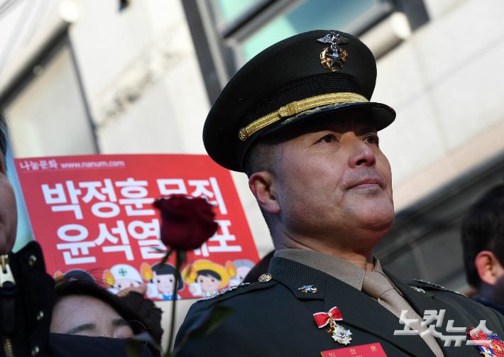 박정훈 전 해병대 수사단장(대령). 황진환 기자