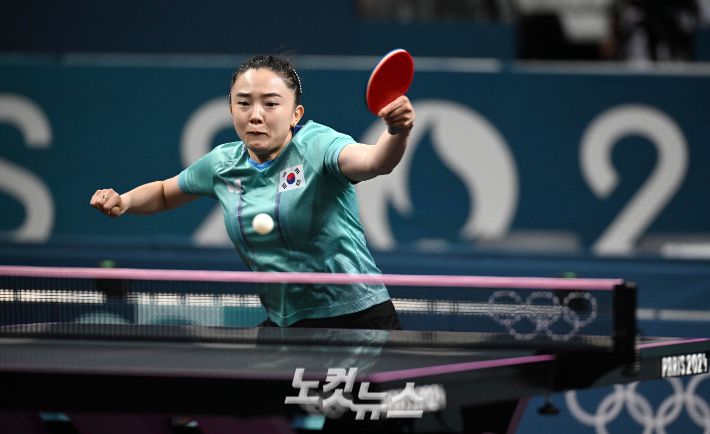 2024 파리올림픽 탁구 여자 단체전 동메달에 기여한 전지희. 2024.08.10.파리=올림픽사진공동취재단 / HC 황진환 기자