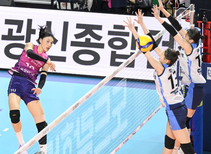 김연경 스파이크. 한국배구연맹