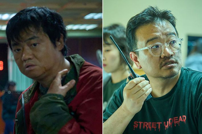 배우 신민재(좌측), 연상호 감독. 넷플릭스 제공