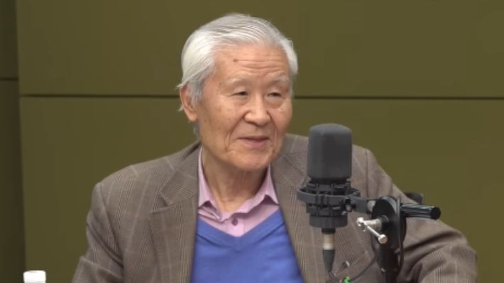 박재홍의 한판승부에 출연한 조갑제 조갑제TV 대표. 박재홍의 한판승부 영상 캡처