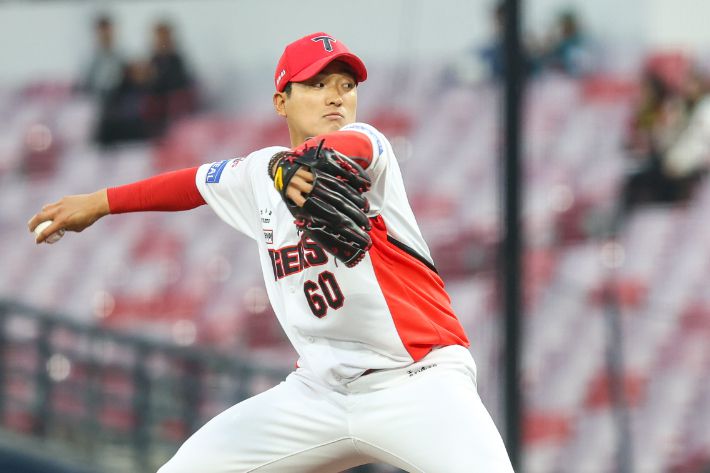 2일 삼성과 홈 경기에서 시즌 첫 승에 도전하는 KIA 김도현. KIA