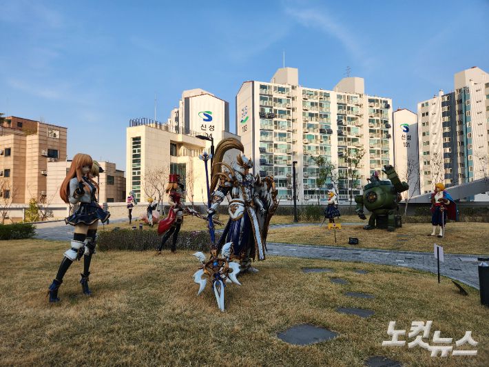 넷마블 G-타워에 조성된 캐릭터 테마파크. 박성은 기자