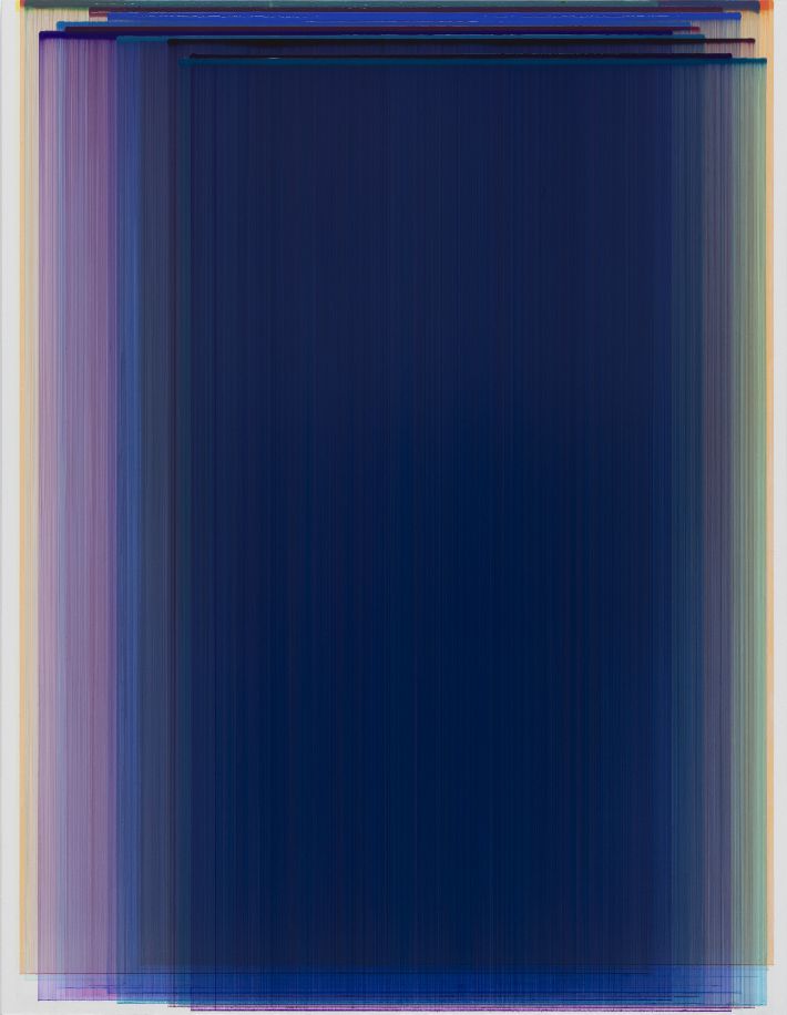 장승택, 겹 회화(Layered Painting) 150-29, 캔버스에 아크릴, 220x170cm, 2024. 학고재 제공