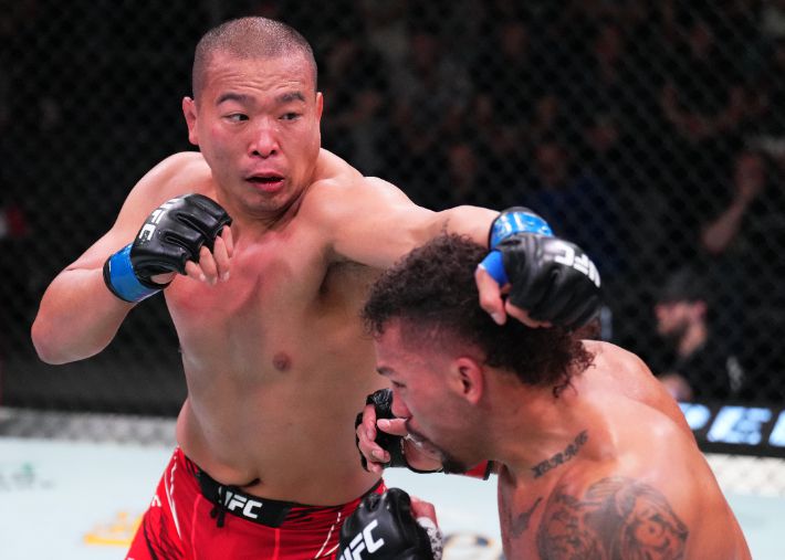 박준용의 경기 장면. UFC 제공