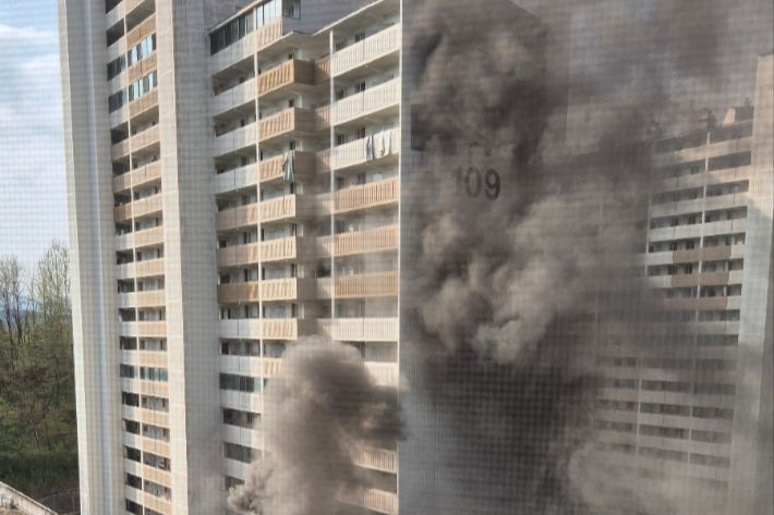 서울 관악구 아파트 화재 현장. 독자 제공
