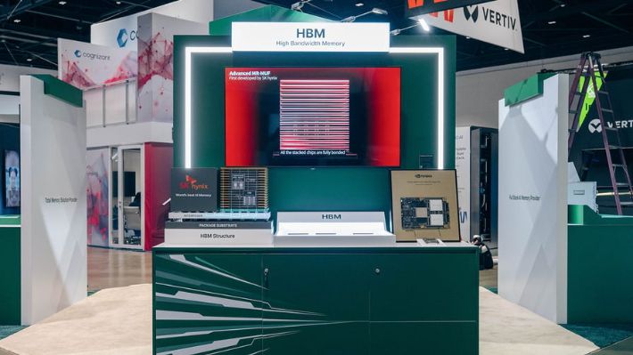 'GTC 2025'에 조성된 SK하이닉스 HBM 전시공간. SK하이닉스 제공