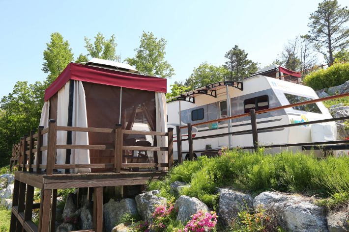 경주시 천군동 종합자원화단지 일원에 위치한 보문(별빛)카라반파크. 경주시 제공