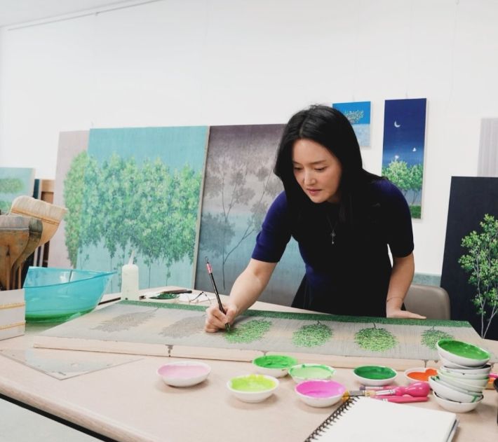 한국화가 이영지 개인전 '인 유어 사일런스'(In Your Silence)가 6월 13일까지 서울 종로구 선화랑(대표 원혜경)에서 열린다. 선화랑 제공