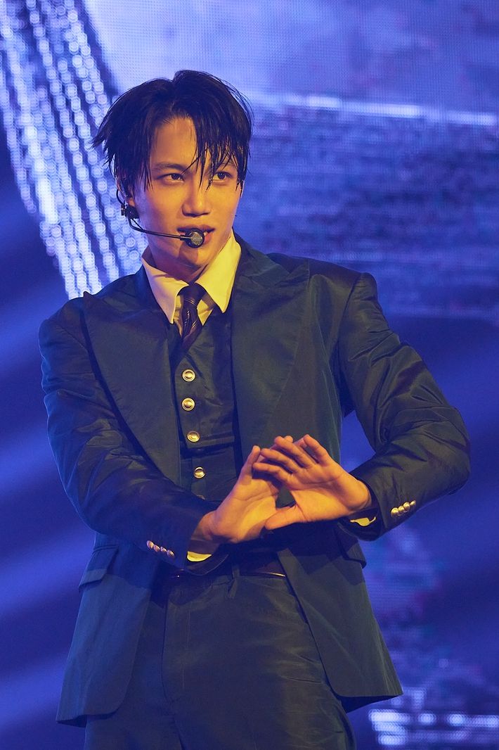 2020년 솔로 데뷔한 카이는 지금까지 발매한 네 장의 미니앨범을 두루 훑는 세트 리스트를 선보였다. SM엔터테인먼트 제공