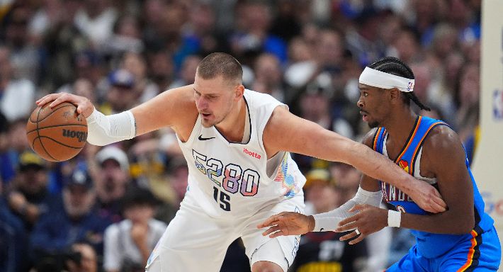 덴버의 니콜라 요키치와 오클라호마시티의 셰이 길저스-알렉산더. 연합뉴스