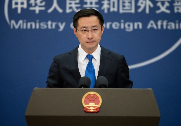 린젠 중국 외교부 대변인. 연합뉴스