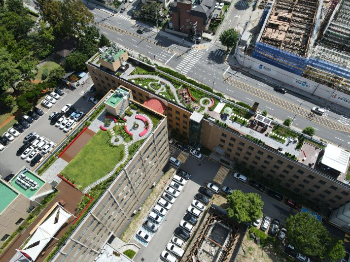 충북도청 하늘정원. 충북도 제공