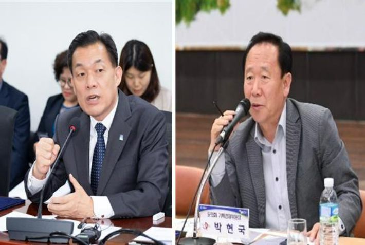 왼쪽부터 이재준 수원시장과 박현국 봉화군수. 페이스북 캡처
