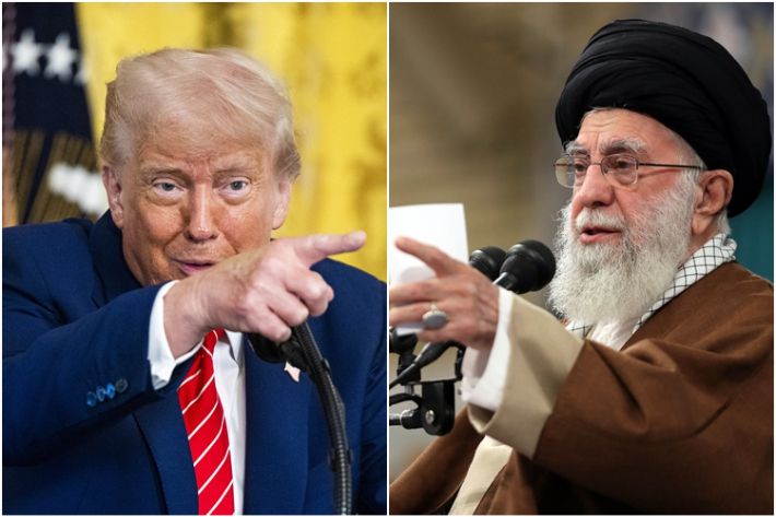 트럼프 미국 대통령(왼쪽)-알리 하메네이 이란 최고지도자. 연합뉴스