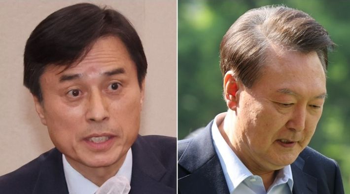조은석 특별검사(왼쪽)와 윤석열 전 대통령. 연합뉴스