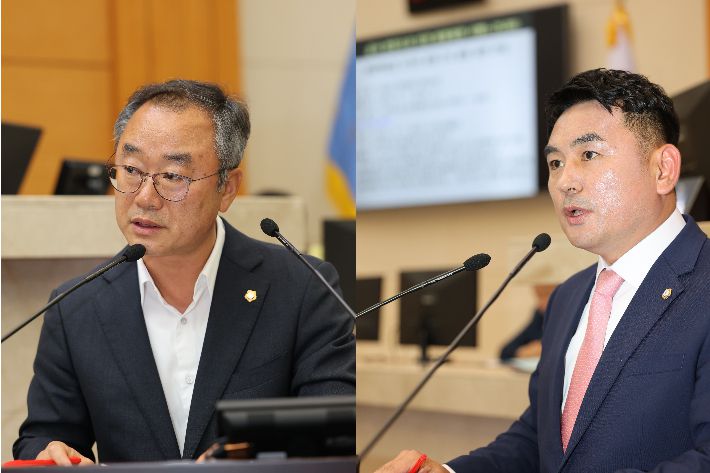 김종익, 김상일 의원(왼쪽부터). 포항시의회 제공