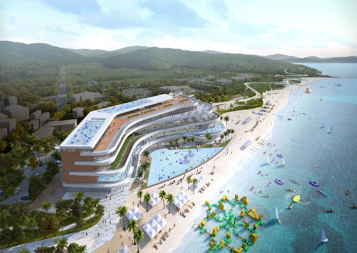 율포 해양복합센터 조성 조감도. 보성군 제공