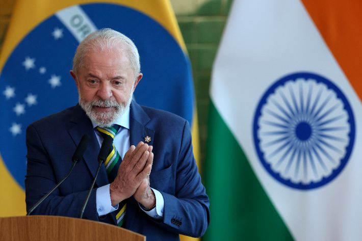 루이스 이나시우 룰라 다시우바 브라질 대통령. 연합뉴스