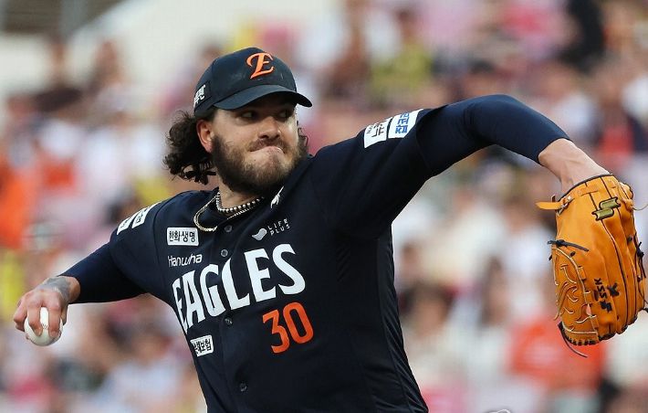 역대 최고 외인 투수로 꼽히는 한화 폰세. 연합뉴스