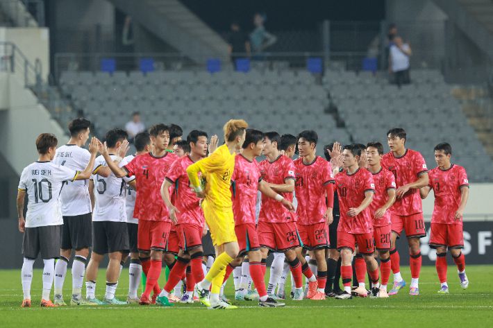 동아시안컵 첫 경기 승리한 대한민국. 연합뉴스