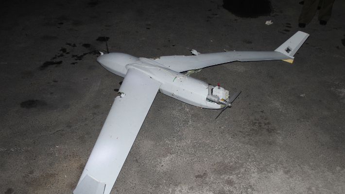 추락된 무인기 사진. 연합뉴스