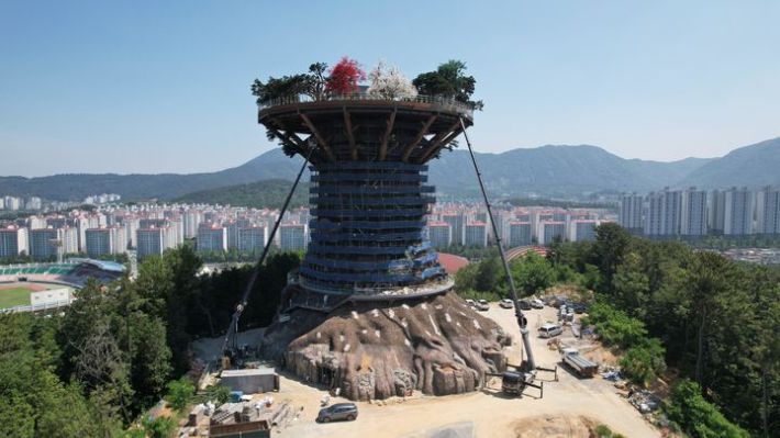 빅트리 공사 현장. 창원시 제공