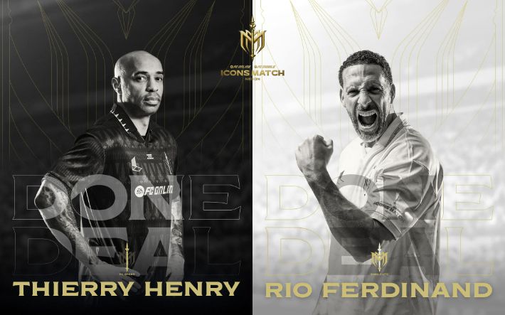'2025 아이콘매치' 출전 선수 앙리, 퍼디난드. 넥슨 제공